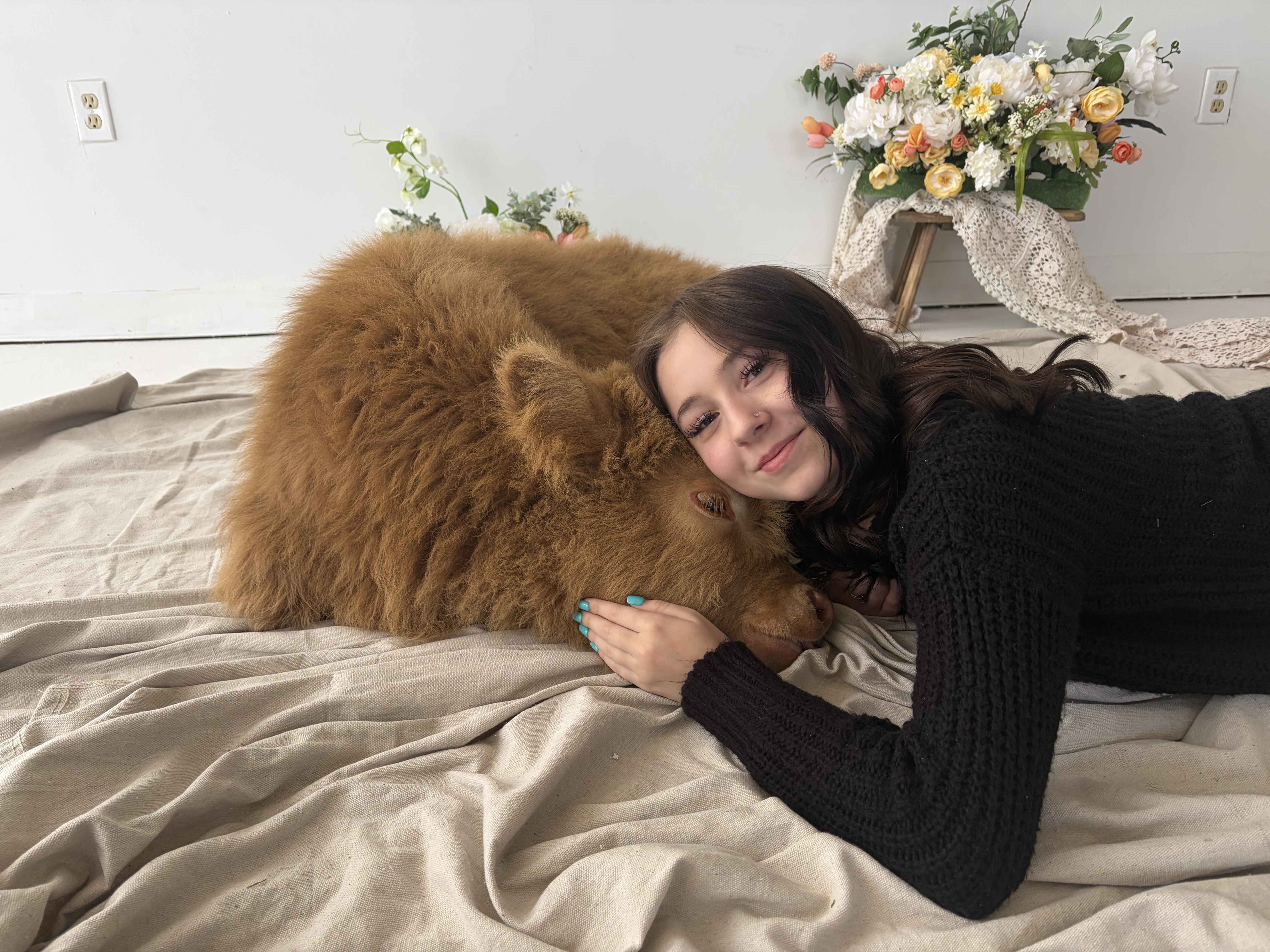 Bella with animal