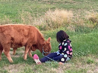 Children with animals